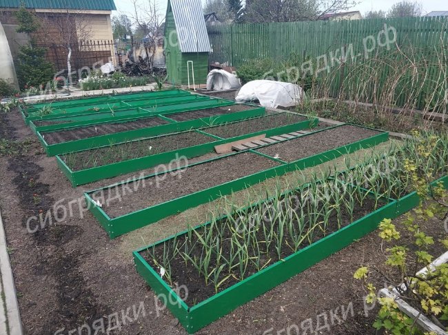 Грядки с односторонним покрытием 15 см в Кургане 