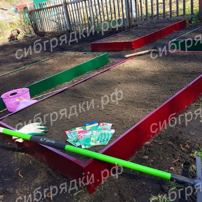 Грядки с односторонним покрытием 15 см в Кургане 